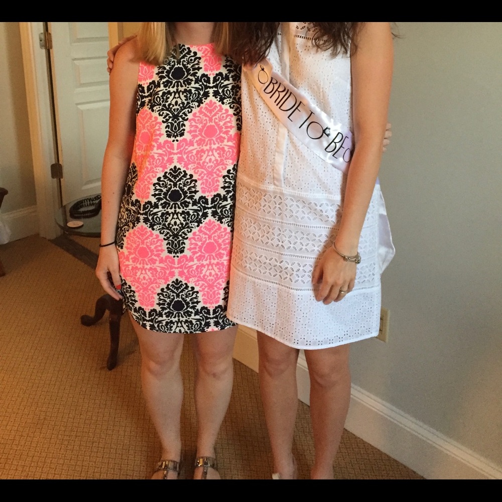 Pink and Navy Dress
